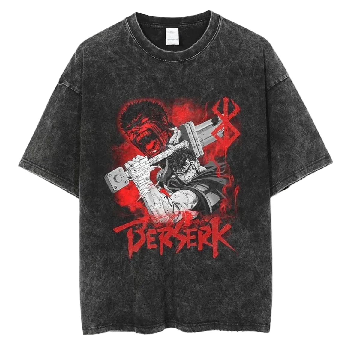 Guts Berserk Blood Rage Vintage Washed T-Shirt