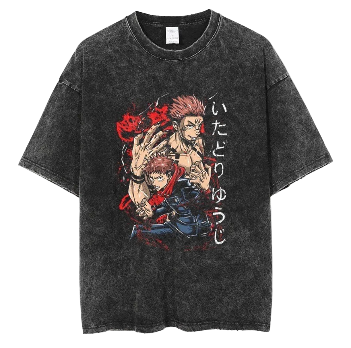 Yuji Itadori Dual Form Vintage Washed T-Shirt