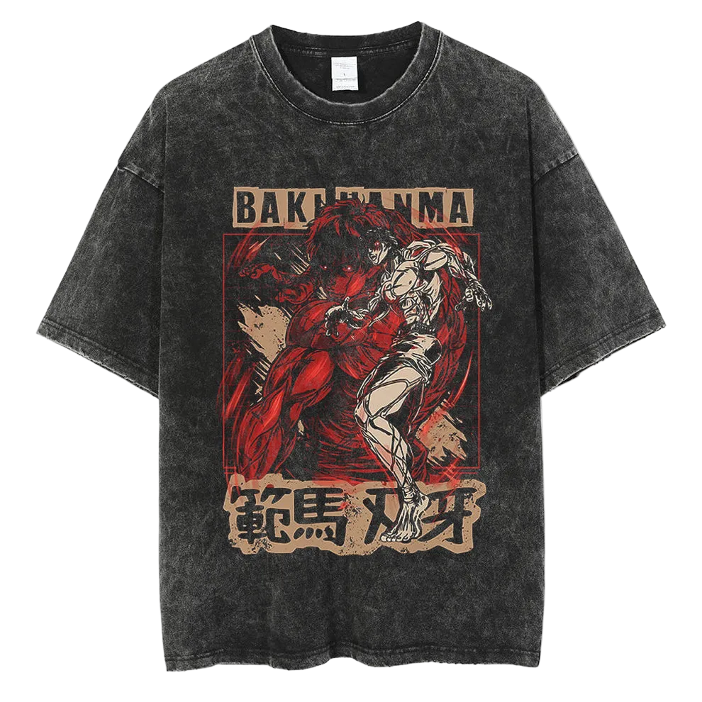 Baki Hanma Combat Vintage Washed T-Shirt
