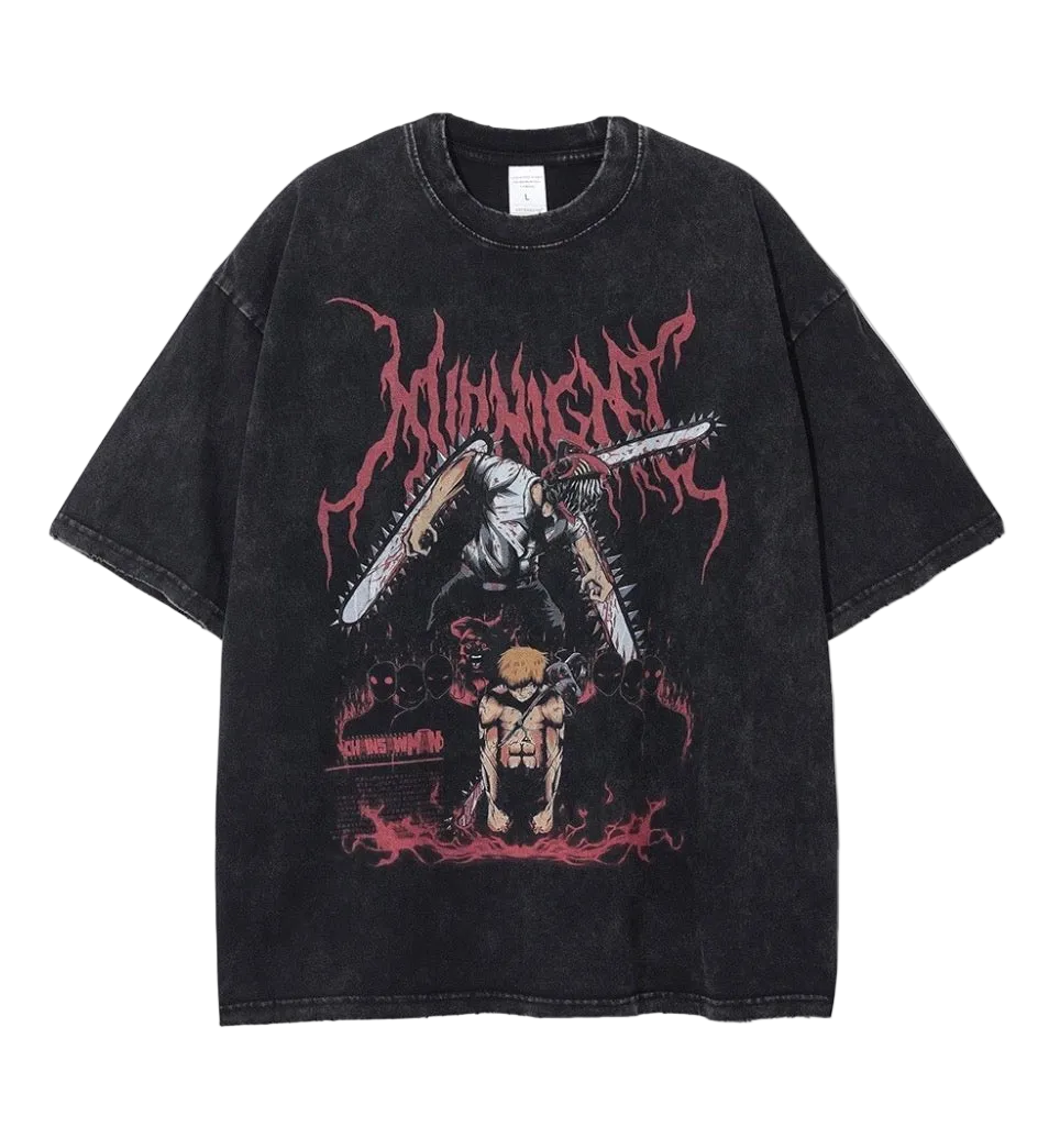 Chainsaw Man Devil Form Vintage Washed T-Shirt